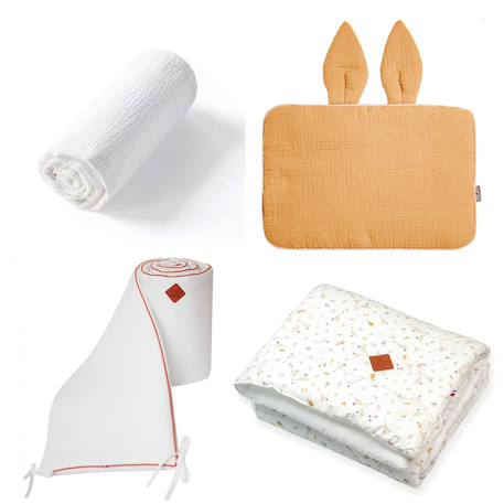 Set mon premier lit sidonia Sidonia, beige, écru, blanc 1 - vertbaudet enfant 
