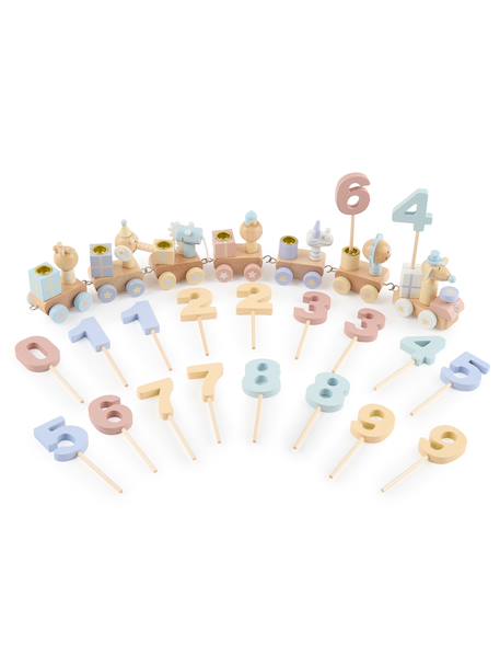 Train d’anniversaire en bois 0-99 ans, scandi Berry+Berry avec bougies+Candy+Candy avec bougies+Scandi+Scandi avec bougies 16 - vertbaudet enfant 