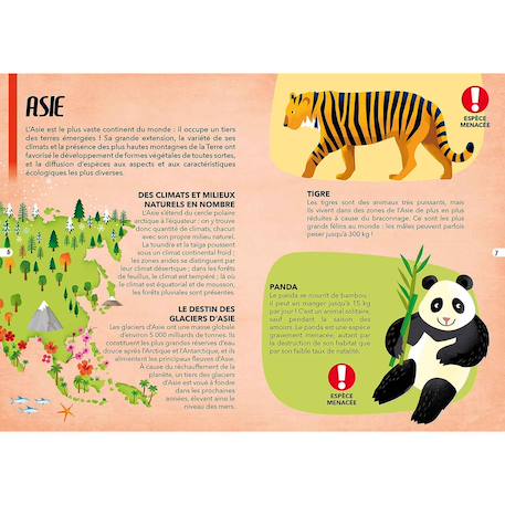 Puzzle & livre - voyagez découvrez explorez les espèces menacées Vert 5 - vertbaudet enfant 