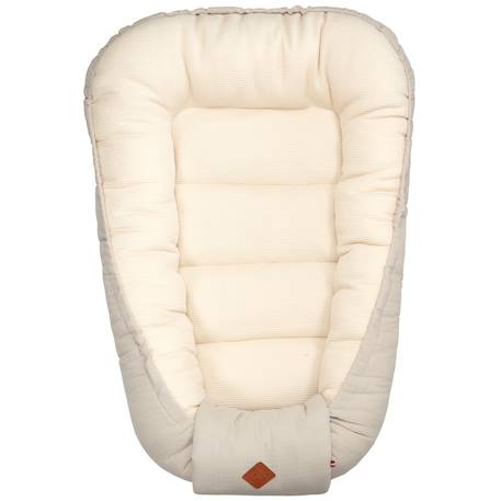 Cocon nid réducteur de lit en coton nid d'abeille Beige+Bleu+Écru+Rose 4 - vertbaudet enfant 