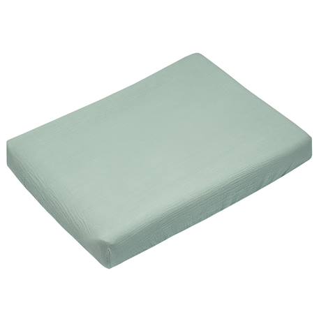Housse de matelas à langer + éponge bambou jeanne Beige+Blanc+Bleu+Camel+Écru+Gris clair+Rose+Terracotta+Vert de gris 31 - vertbaudet enfant 