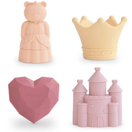 Lot de 4 jouets de bain princess Rose, jaune, violet 1 - vertbaudet enfant 