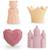 Lot de 4 jouets de bain princess Rose, jaune, violet 1 - vertbaudet enfant 