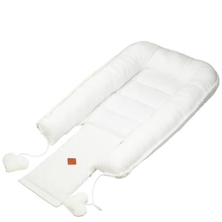 Cocon bébé matelassé nid réducteur de lit Écru+Safari, vert, gris, blanc+Sidonia, beige, écru, blanc+Stella, imprimé étoiles blanc, gris 4 - vertbaudet enfant 