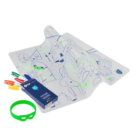 Set en silicone à colorier - jungle Multi-coloured 2 - vertbaudet enfant 