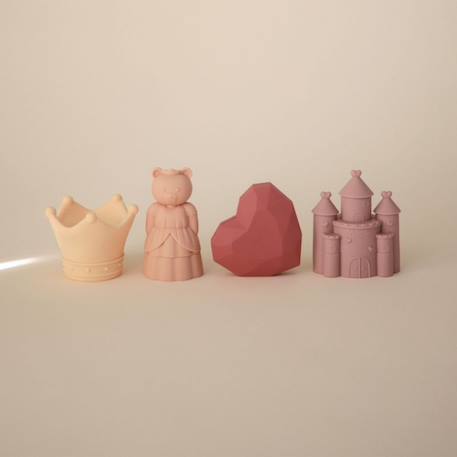Lot de 4 jouets de bain princess Rose, jaune, violet 2 - vertbaudet enfant 