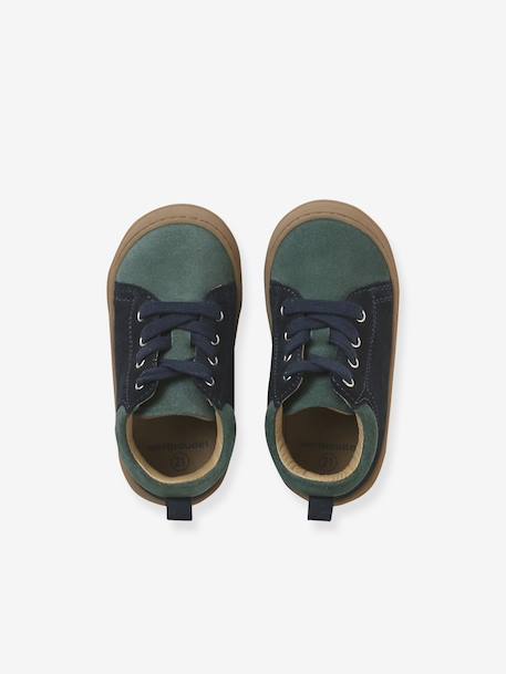 Chaussures premiers pas bébé lacets bleu+camel+kaki+lot bleu+marine 4 - vertbaudet enfant 