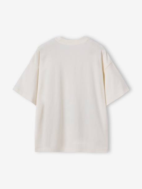 T-shirt garçon photoprint oversize écru 3 - vertbaudet enfant 