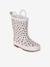Bottes de pluie fille caoutchouc imprimé collection maternelle beige imprimé+rose imprimé 1 - vertbaudet enfant 