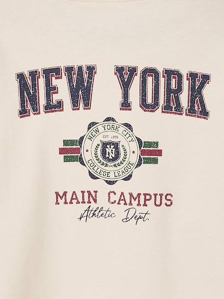 Tee-shirt cropped fille motif dos écru 6 - vertbaudet enfant 