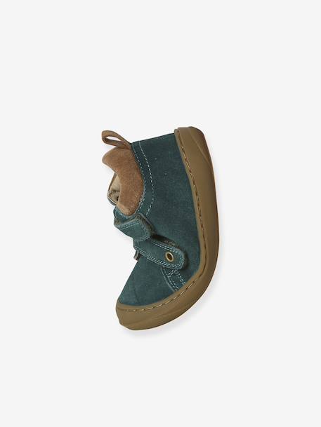 Chaussures premiers pas bébé velcro beige+bleu+bleu électrique+chocolat+lot beige+lot marron+lot vert+marron+ocre+vert+vert sauge 58 - vertbaudet enfant 