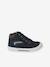 Chaussures enfant garçon cuir montantes zippées et lacées marine+marron 2 - vertbaudet enfant 