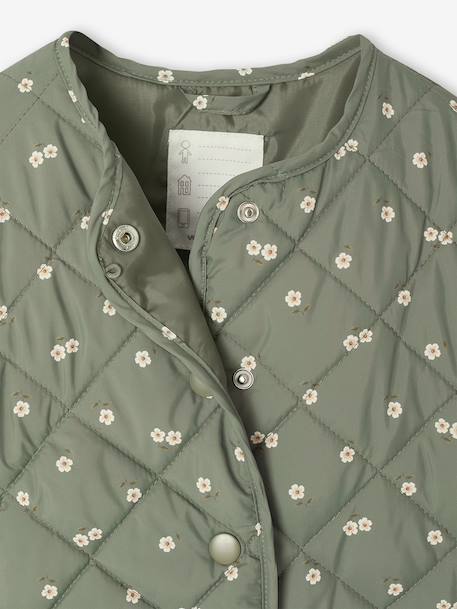 Parka fille à capuche 3 en 1 parka + veste matelassée bois de rose+marine 25 - vertbaudet enfant 