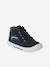 Chaussures enfant garçon cuir montantes zippées et lacées marine+marron 1 - vertbaudet enfant 
