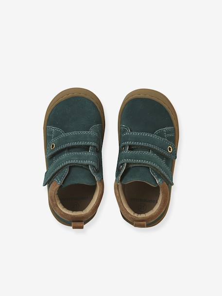 Chaussures premiers pas bébé velcro beige+bleu+bleu électrique+chocolat+lot beige+lot marron+lot vert+marron+ocre+vert+vert sauge 56 - vertbaudet enfant 