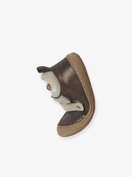 Chaussures premiers pas bébé velcro beige imprimé+bleu imprimé+bois de rose+bronze+lot rose+mauve+or+rose+rose imprimé+rose poudré+turquoise+vert imprimé 24 - vertbaudet enfant 