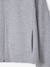 Sweat court zippé à capuche fille gris chiné 4 - vertbaudet enfant 