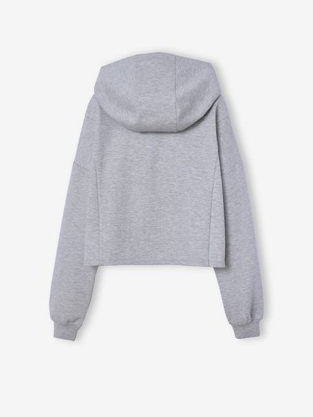 Monki - Sweat zippé en maille - Blanc cassé chiné