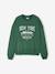 Sweat motif New York fille vert anglais 3 - vertbaudet enfant 