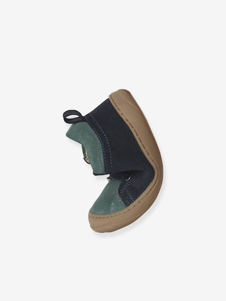 Chaussures premiers pas bébé lacets bleu+camel+kaki+lot bleu+marine 6 - vertbaudet enfant 