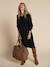 Robe en tricot grossesse et allaitement noir 1 - vertbaudet enfant 