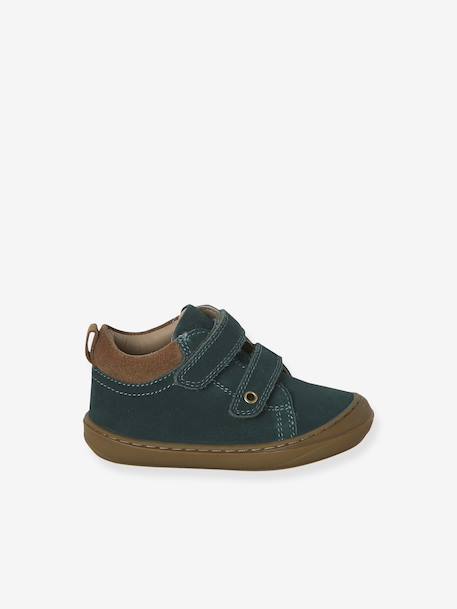 Chaussures premiers pas bébé velcro beige+bleu+bleu électrique+chocolat+lot beige+lot marron+lot vert+marron+ocre+vert+vert sauge 54 - vertbaudet enfant 