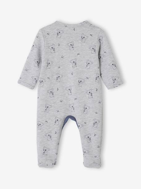 Pyjama bébé mixte koala en molleton gris chiné 2 - vertbaudet enfant 