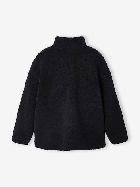 Sweat en sherpa manches longues garçon Jonen anthracite 4 - vertbaudet enfant 