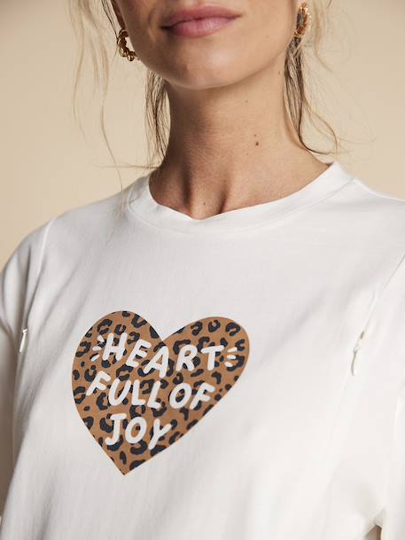 Ensemble pyjama 2 pièces léopard grossesse et allaitement taupe 7 - vertbaudet enfant 