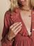 Robe de grossesse et allaitement en gaze de coton terracotta 5 - vertbaudet enfant 