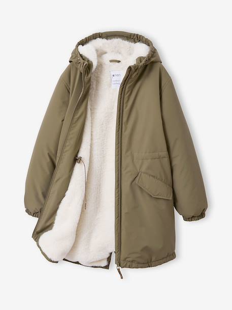 Parka fille à capuche kaki 5 - vertbaudet enfant 
