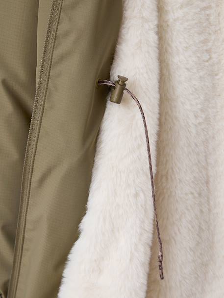 Parka fille à capuche kaki 9 - vertbaudet enfant 
