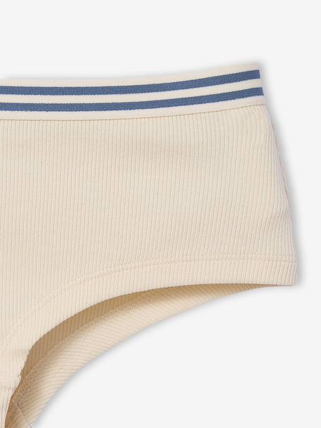 Lot 5 Shorties Jonen unis fille écru 8 - vertbaudet enfant 