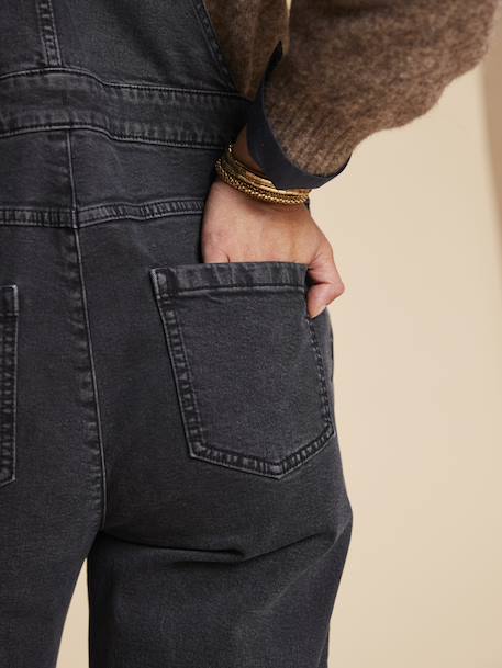 Salopette large de grossesse anthracite 8 - vertbaudet enfant 