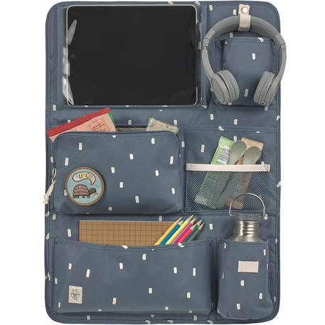 Organisateur de voiture little gang Bleu nuit+Vert foncé 2 - vertbaudet enfant 