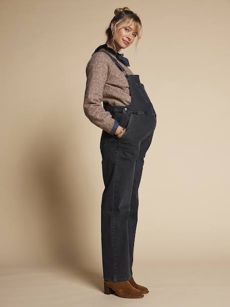 Salopette large de grossesse anthracite 2 - vertbaudet enfant 