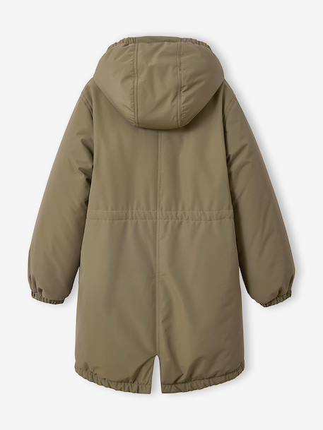 Parka fille à capuche kaki 6 - vertbaudet enfant 