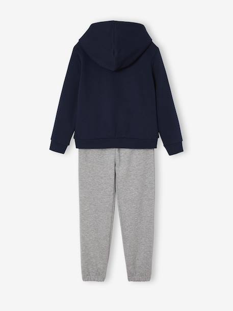 Ensemble sport sweat à capuche et jogging fille marine 4 - vertbaudet enfant 