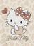 Sweat Hello Kitty imprimé leopard fille écru 4 - vertbaudet enfant 