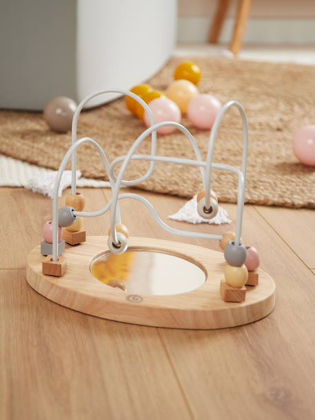 Labyrinthe de perles avec miroir - 25cm Rose+Rose ou bleu 4 - vertbaudet enfant 