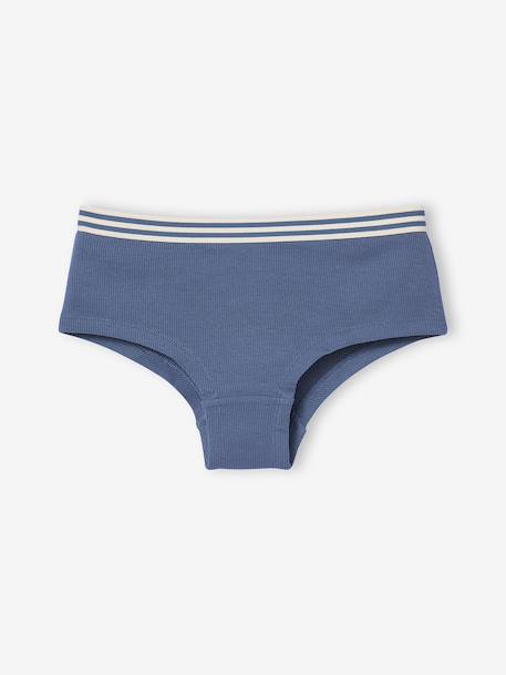 Lot 5 Shorties Jonen unis fille écru 3 - vertbaudet enfant 