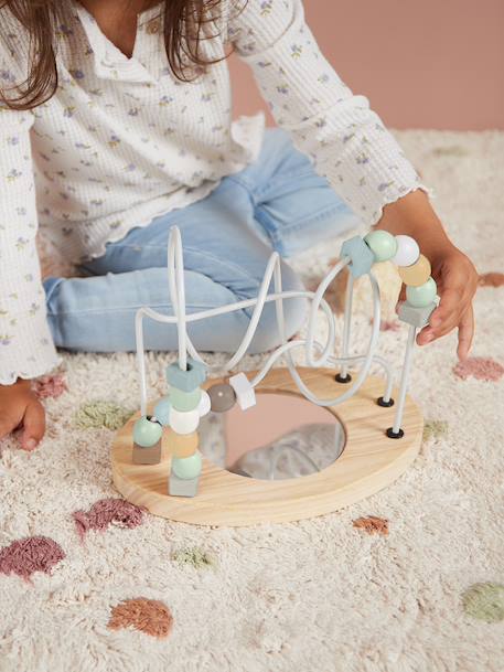 Labyrinthe de perles avec miroir - 25cm Rose+Rose ou bleu 10 - vertbaudet enfant 