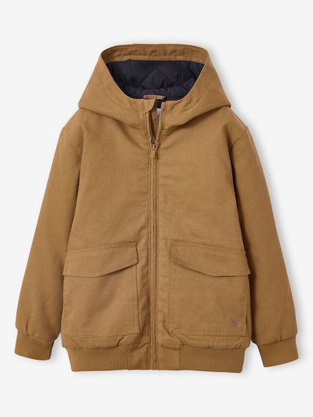 Blouson garçon en toile caramel 6 - vertbaudet enfant 