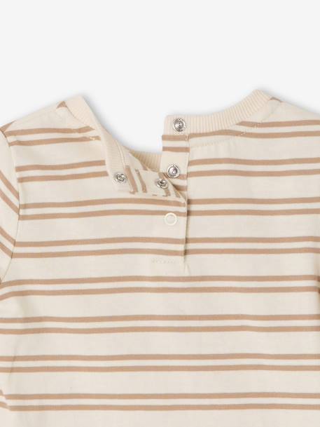 Coffret bébé T-shirt manches longues + salopette + doudou bleu grisé 8 - vertbaudet enfant 