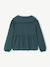 Chemise fille gaze de coton col brodé vert émeraude 2 - vertbaudet enfant 