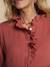 Robe de grossesse et allaitement en gaze de coton terracotta 6 - vertbaudet enfant 