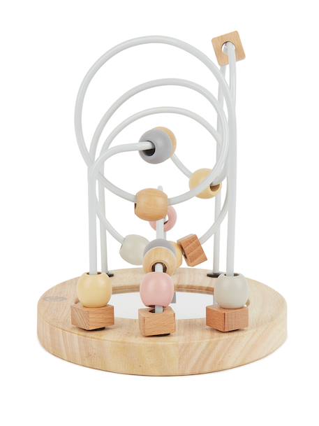 Labyrinthe de perles avec miroir - 25cm Rose+Rose ou bleu 6 - vertbaudet enfant 