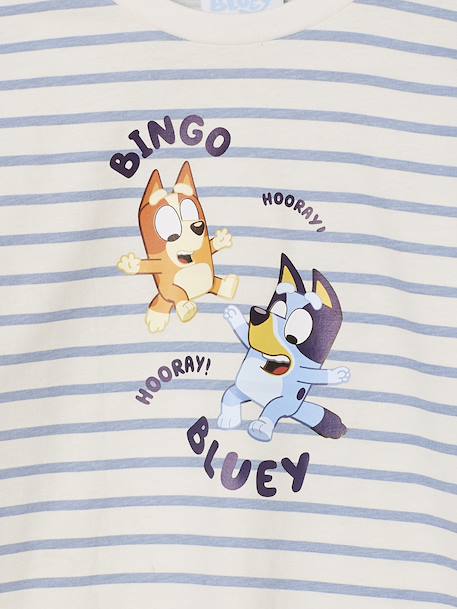 Tee-shirt mixte Bluey à manches longues rayé bleu 3 - vertbaudet enfant 