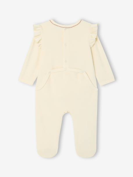 Dors-bien bébé fille Disney Panpan en velours vanille 2 - vertbaudet enfant 