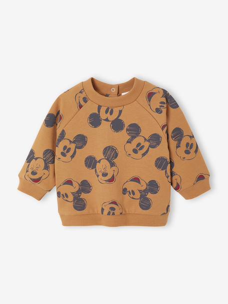 Sweat-shirt bébé Disney Mickey Brun 1 - vertbaudet enfant 